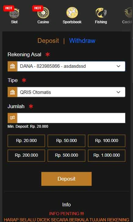 cara deposit Supersvip Link